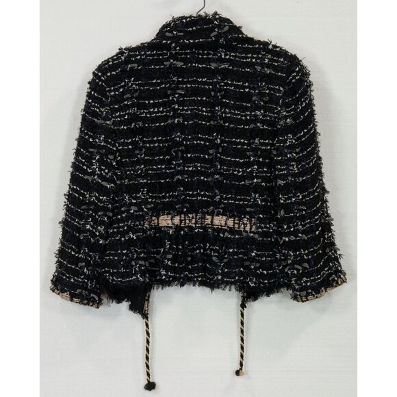 CHANEL ICONIC Runway Lasagne Tweed Little Black jacket size 40 - Picture 5 of 17